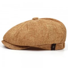                      Gatsby lenes unisex sapka - Caramell Férfi kalap, sapka